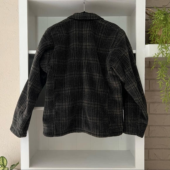 Patagonia Vintage Full Zip Plaid Print Fleece Sweater - Picture 6 of 6